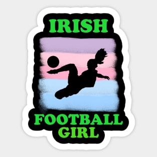 Irish football girl Sticker